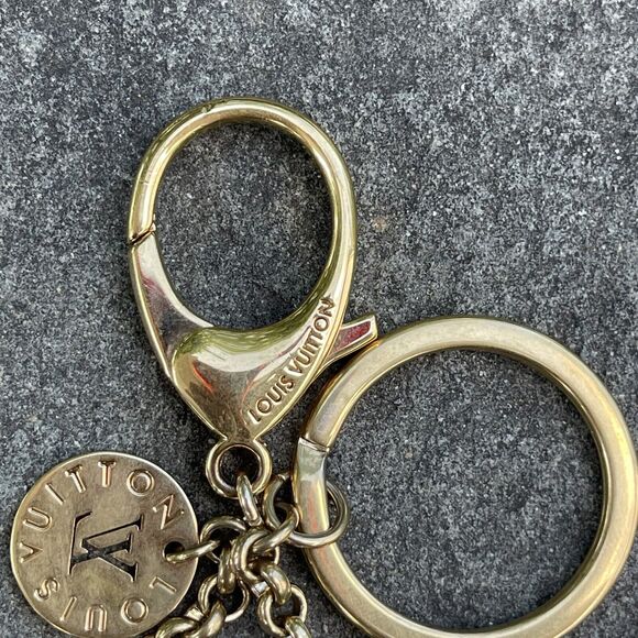 LOUIS VUITTON Key ring holder Key chain Bag charm AUTH Portocre Looping - Picture 6 of 9